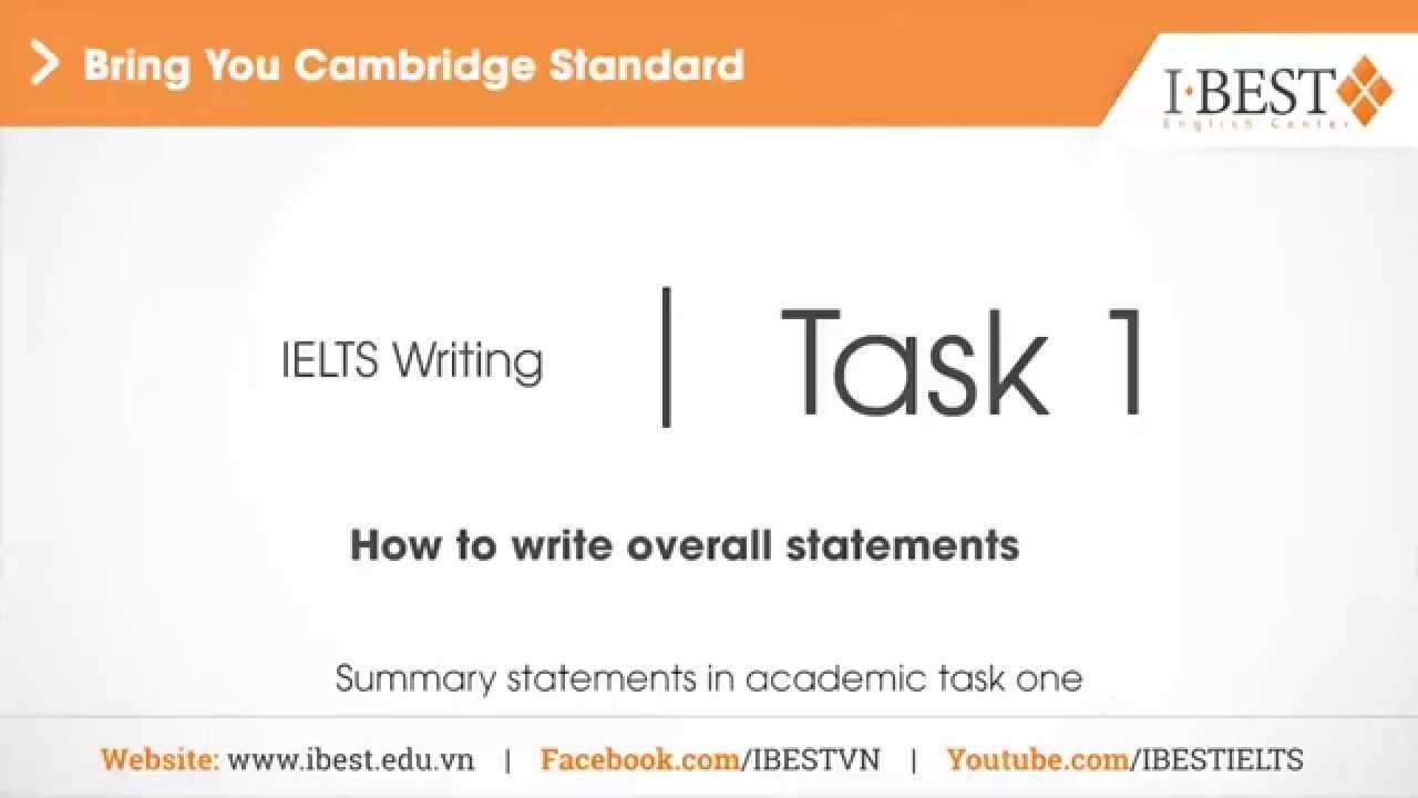 how to write general statement in ielts essay
